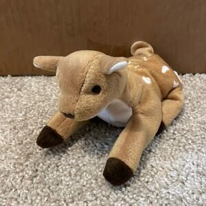 TY Whisper Fawn Beanie Babies PE Pellets NO swing tag